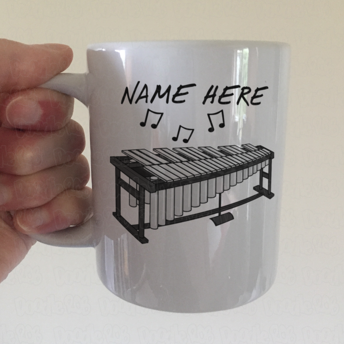 Vibraphone Personalised Mug - Vibraphonist Custom Mug - Percussion Teacher Gift