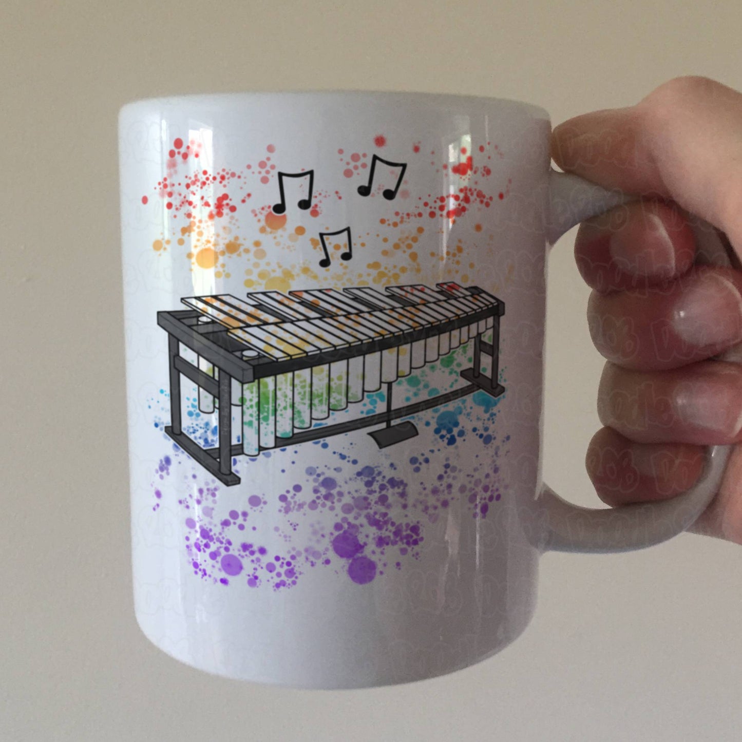 Vibraphone Rainbow Mug - Gift For Vibraphonist - Vibraphone Teacher Mug - Percussionist Gift