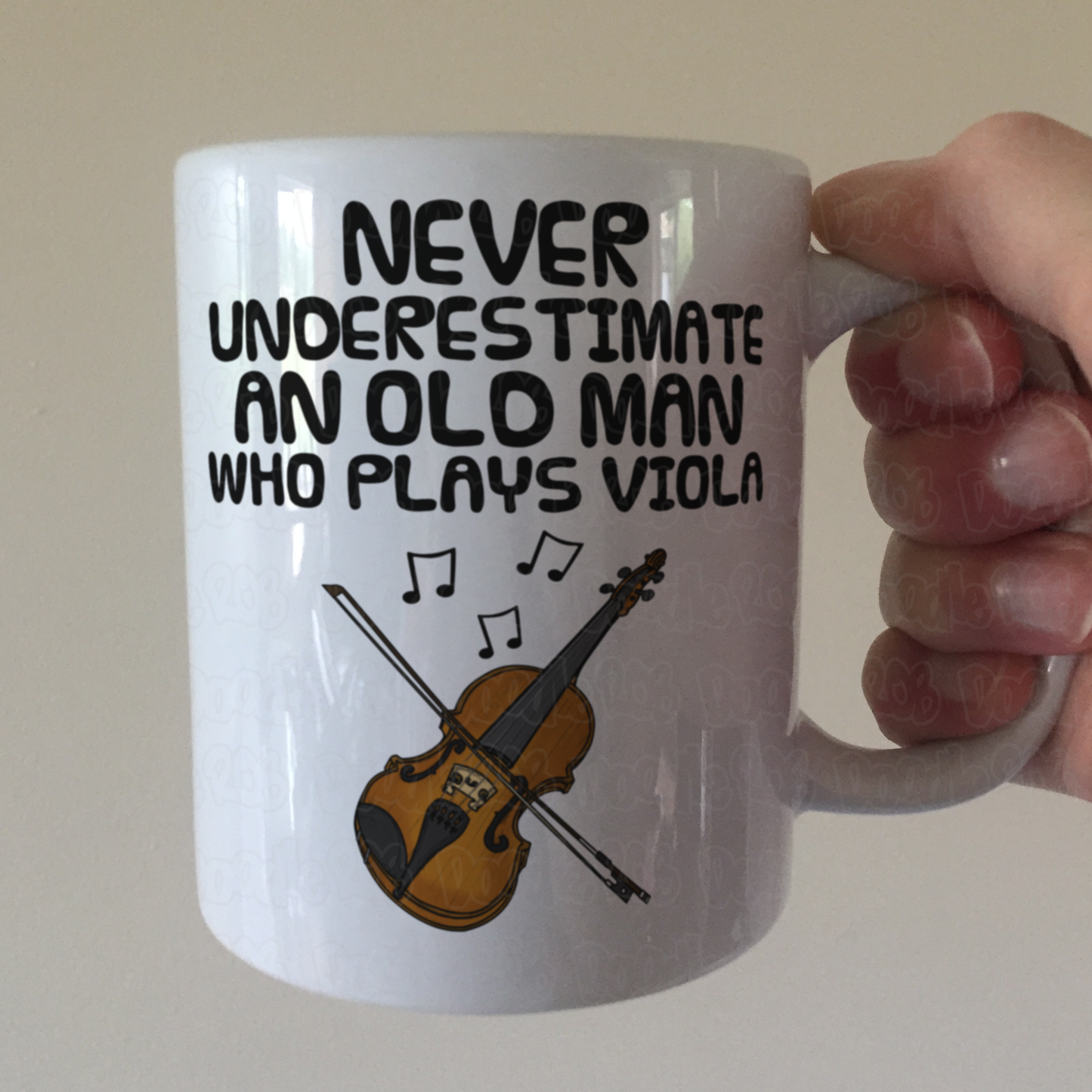 Funny Viola Mug - Never Underestimate An Old Man Who Plays Viola - Violist Musician Gift For Him