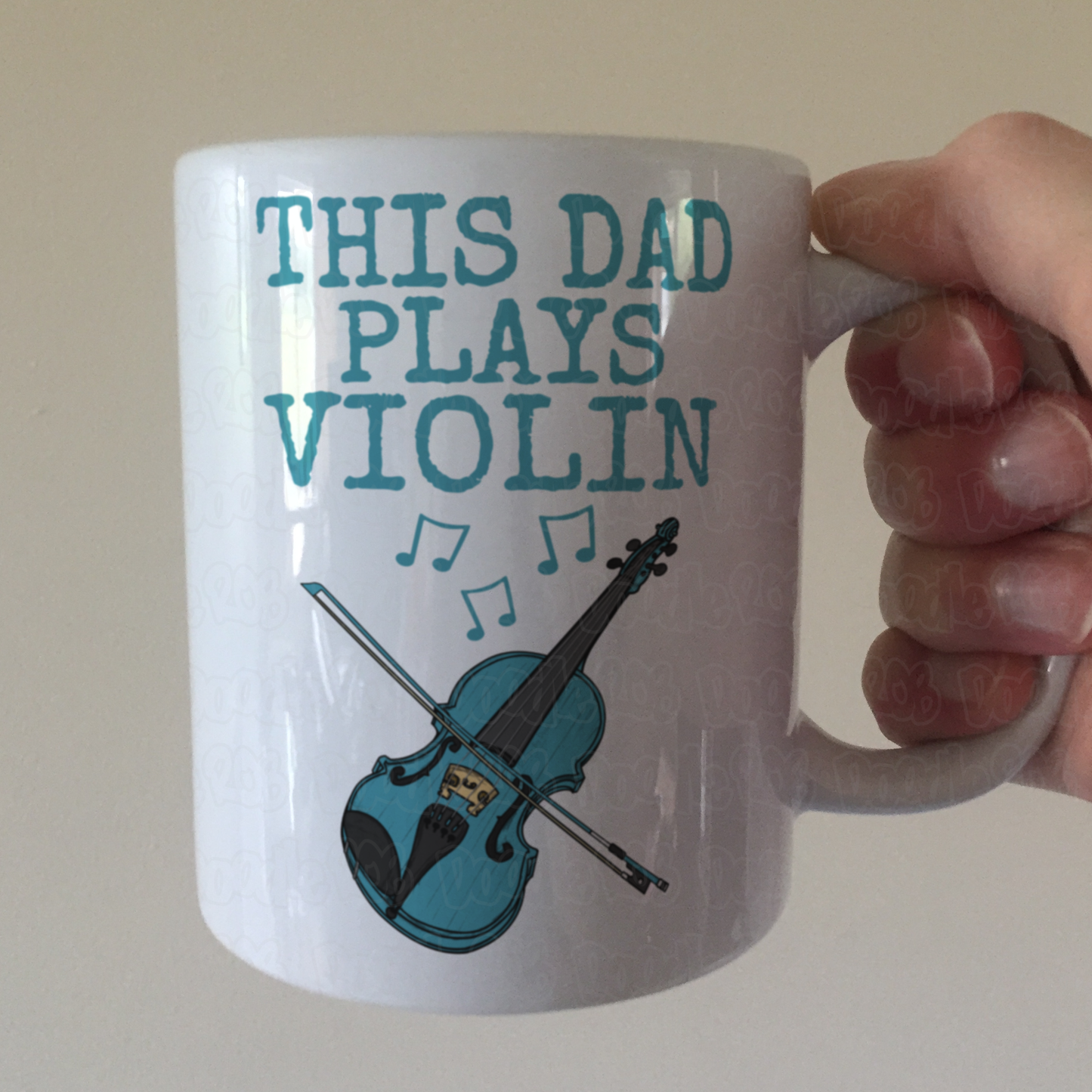 Violin Father's Day Mug - This Dad Plays Violin - Violinist Musician Gift