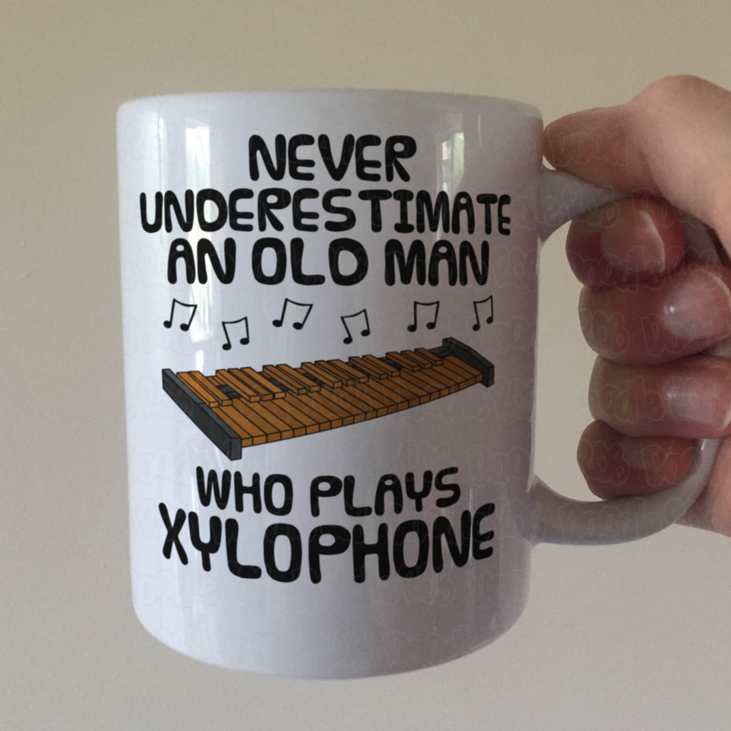 Funny Xylophone Mug - Never Underestimate An Old Man Who Plays Xylophone - Percussionist Musician Gift For Him