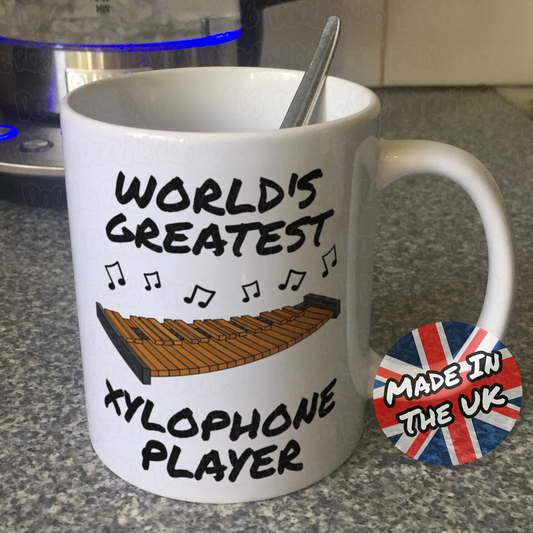 Xylophone Mug - World's Greatest Xylophone Player - Gift For Xylophonist - Xylophone Teacher Gift