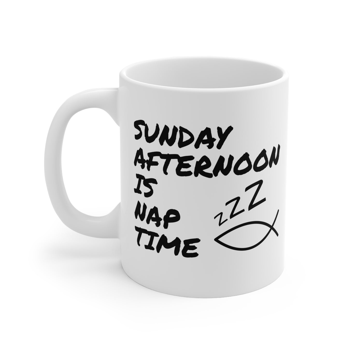 Funny Church Mug - Sunday Afternoon Is Nap Time - Gift For Pastor - Worship Leader Mug