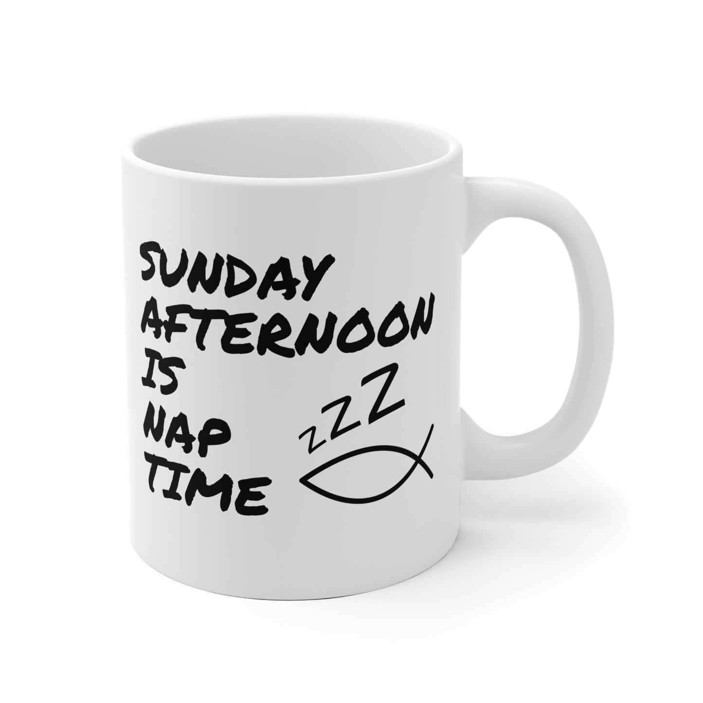 Funny Church Mug - Sunday Afternoon Is Nap Time - Gift For Pastor - Worship Leader Mug