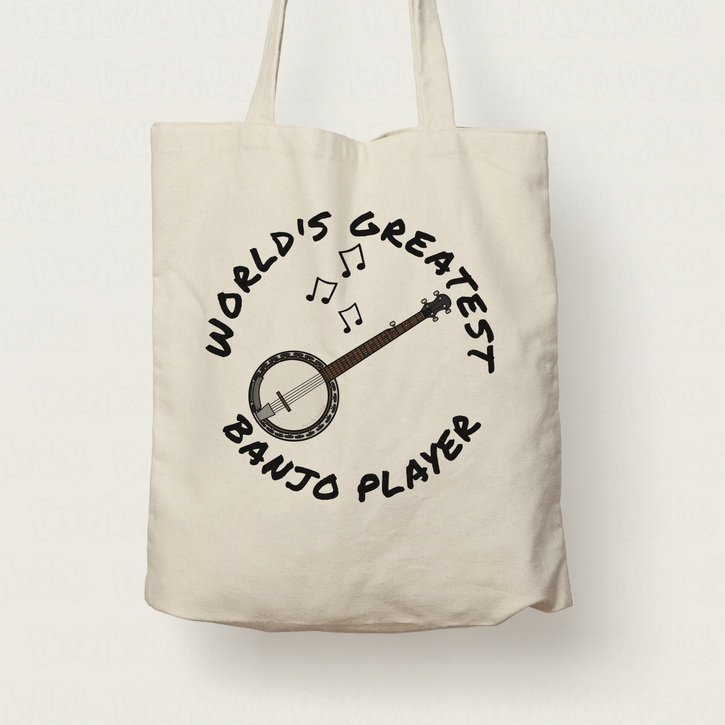 Banjo Tote Bag - World's Greatest Banjo Player - Banjoist Gift - Folk Musician Tote Bag
