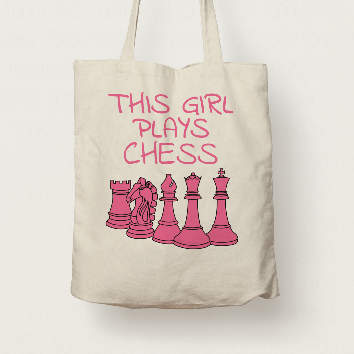 Women's Chess Tote Bag - This Girl Plays Chess - Female Chess Player Gift