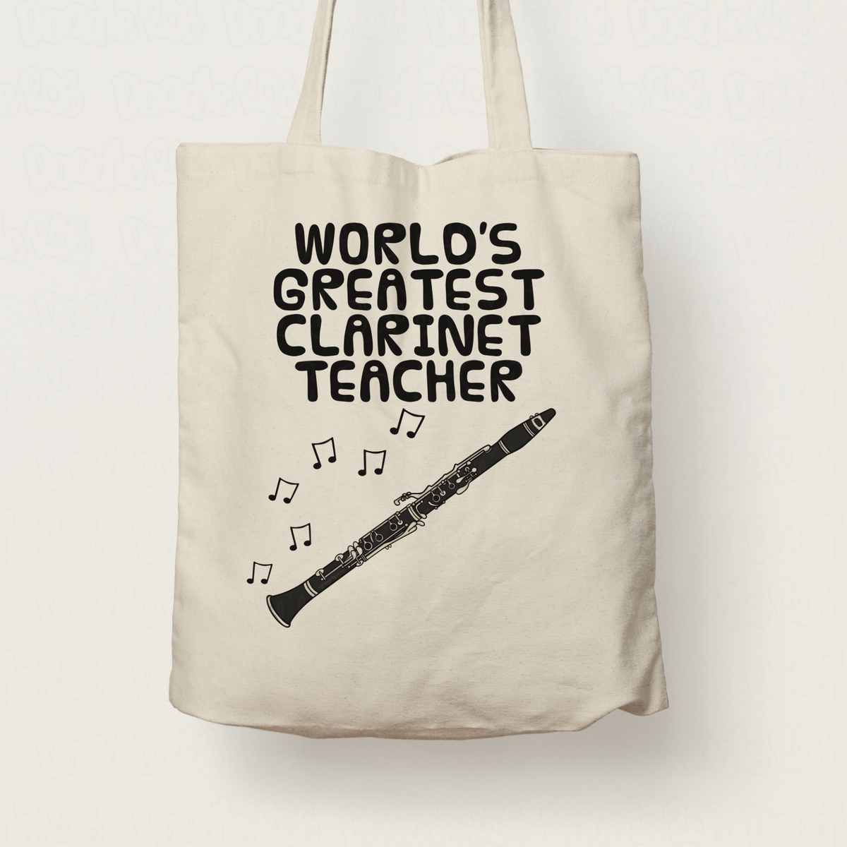 Clarinet Teacher Tote Bag - World's Greatest Clarinet Teacher - Gift For Clarinetist