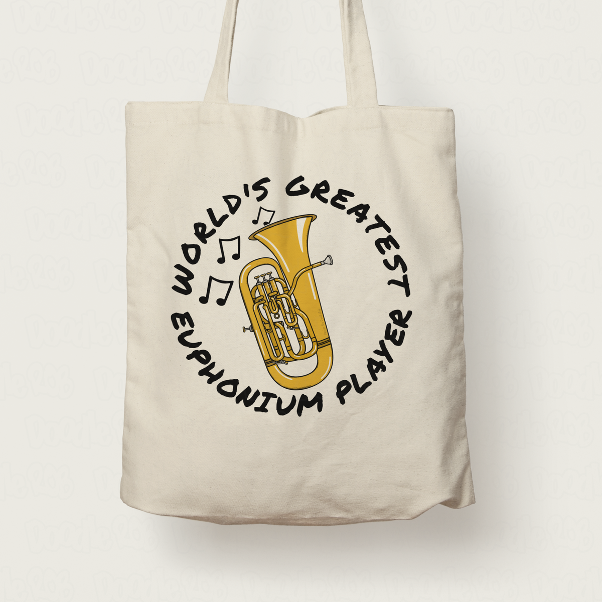 Euphonium Tote Bag - World's Greatest Euphonium Player - Brass Musician Gift
