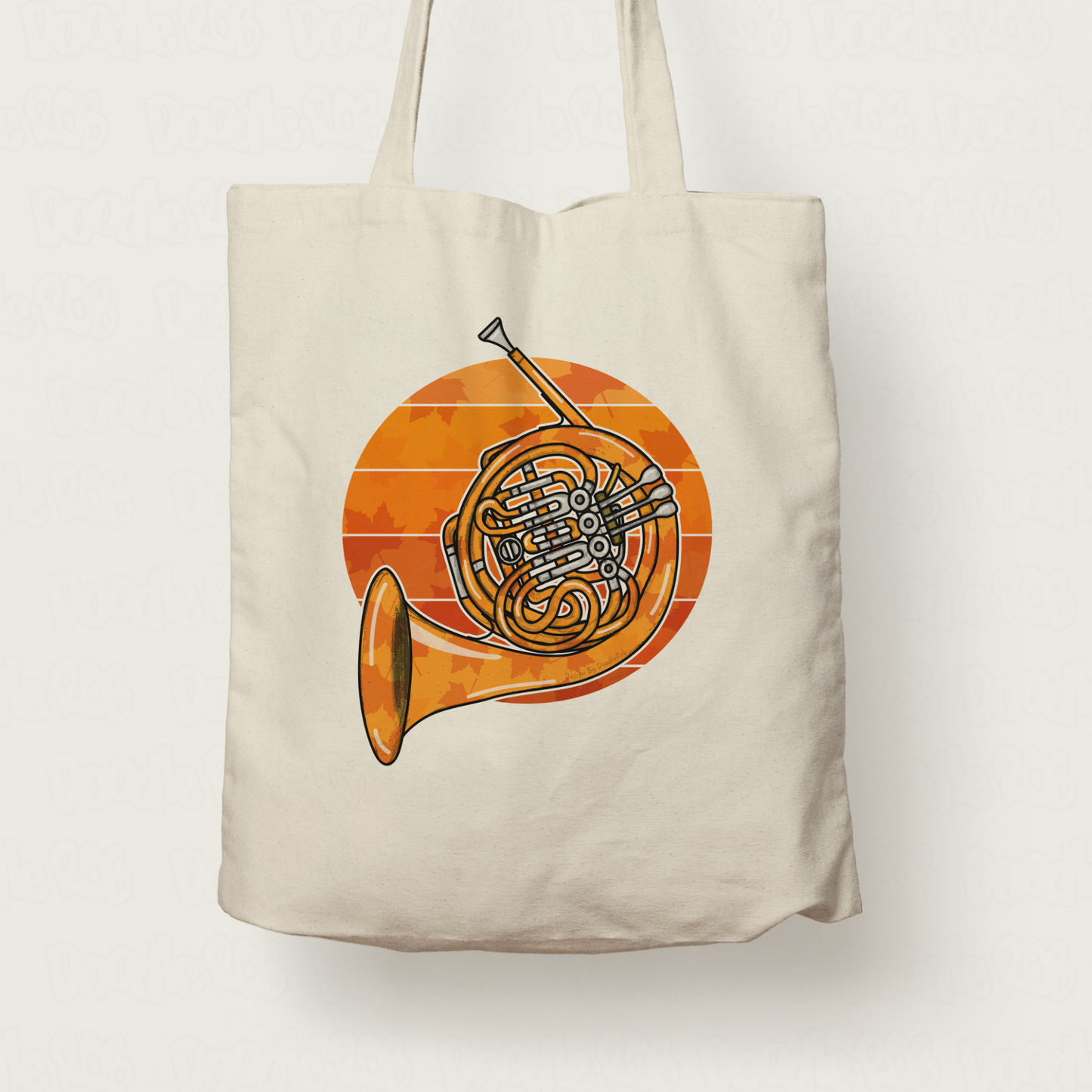 Autumn French Horn Tote Bag - Horn Player Bag - Brass Musician Gift