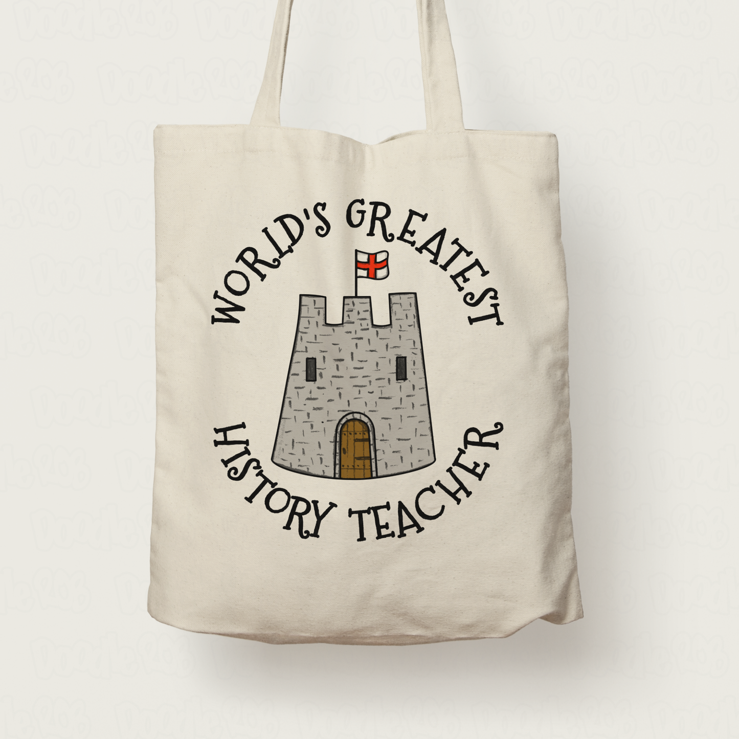 History Teacher Tote Bag - World's Greatest History Teacher - Funny Teacher Gift