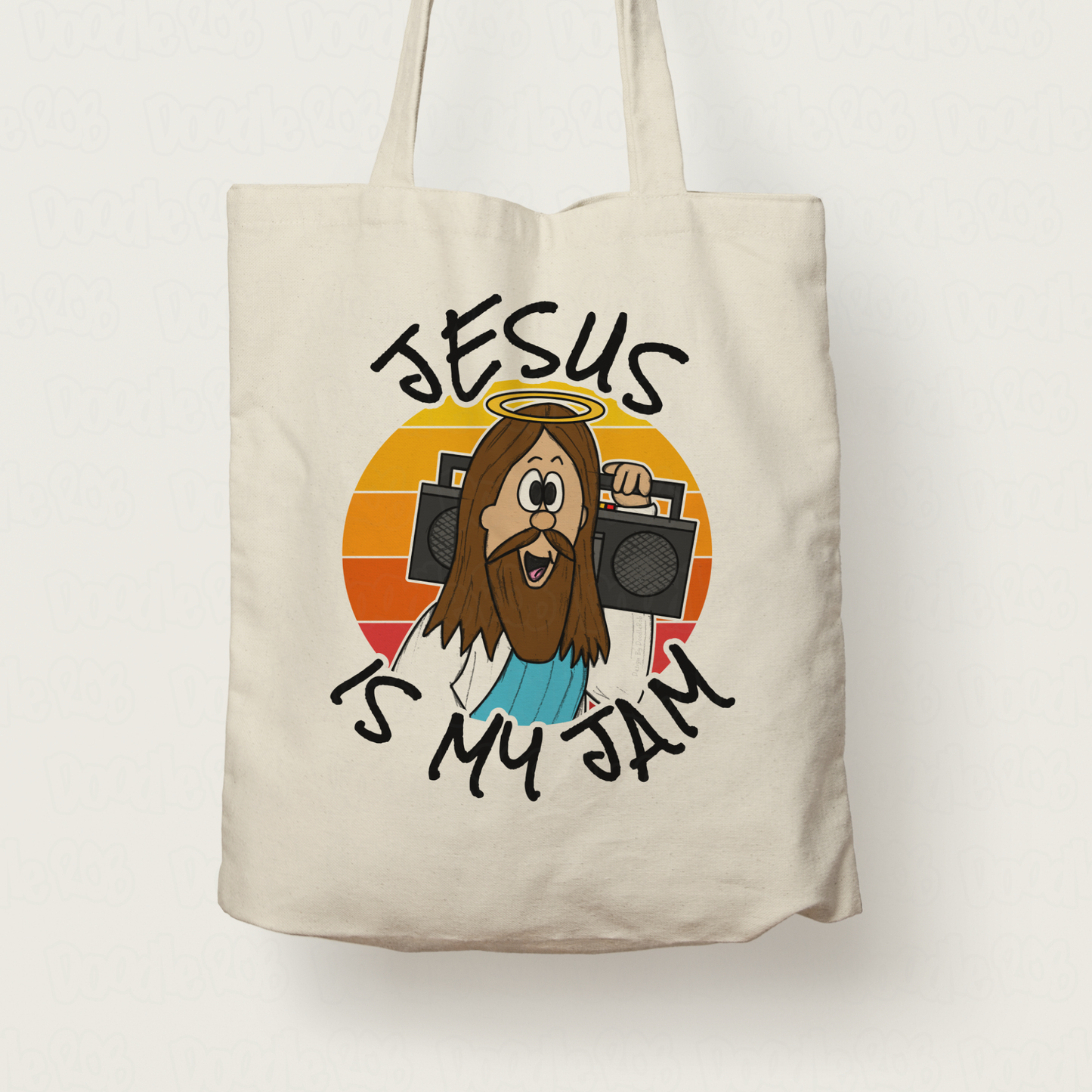Funny Jesus Tote Bag - Jesus Is My Jam - Gift For Church Youth - Funny Pastor Gift