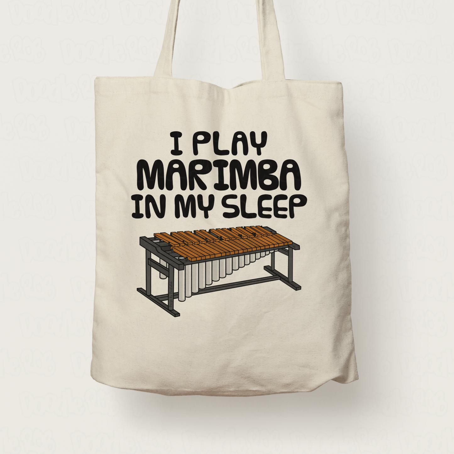 Funny Marimba Tote Bag - I Play Marimba In My Sleep - Percussionist Musician Gift