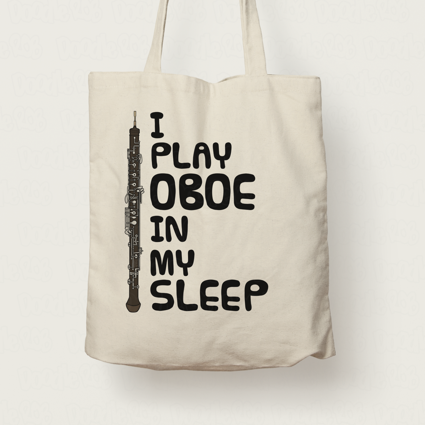Funny Oboe Tote Bag - I Play Oboe In My Sleep - Oboist Woodwind Musician Gift