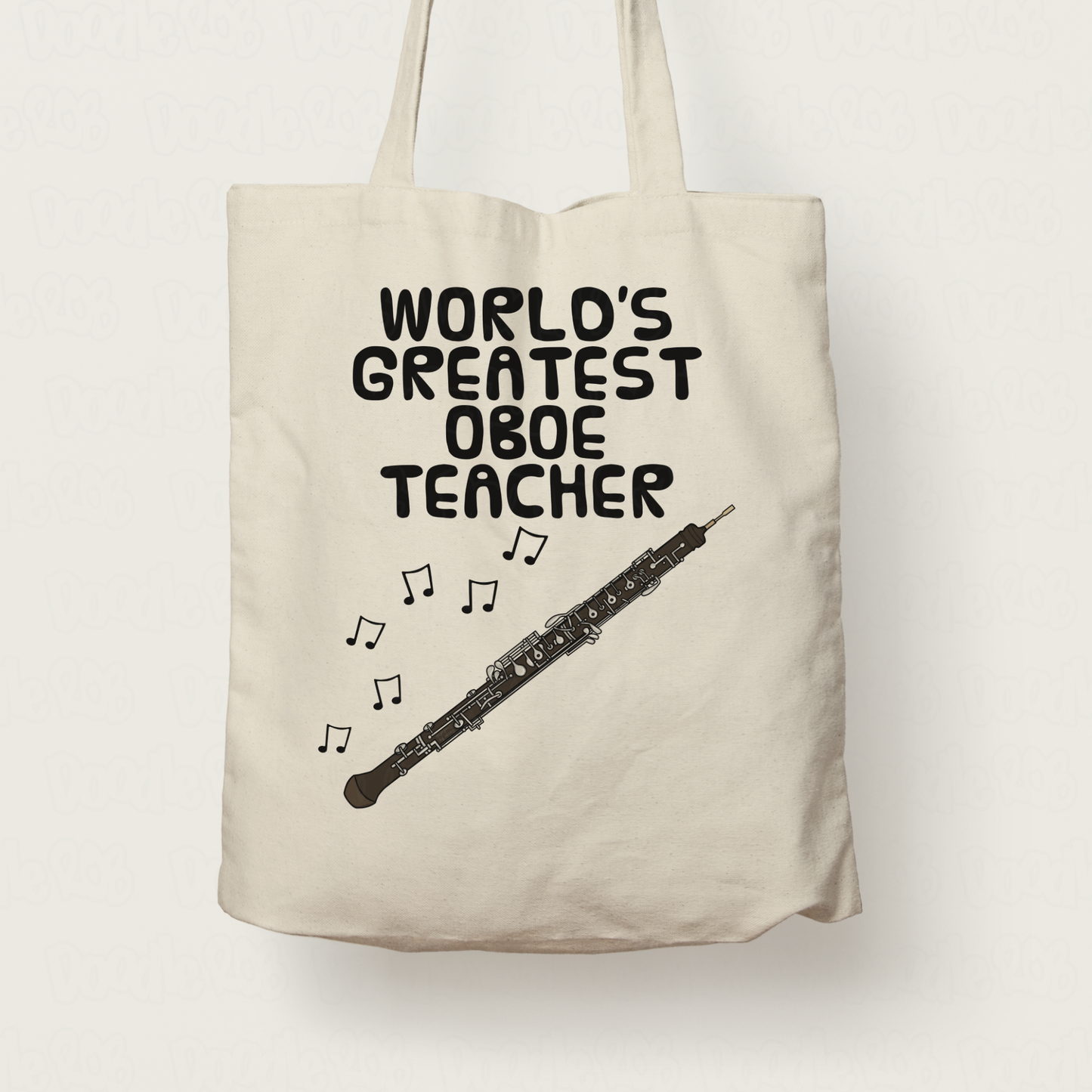 Oboe Teacher Tote Bag - World's Greatest Oboe Teacher - Gift For Oboist