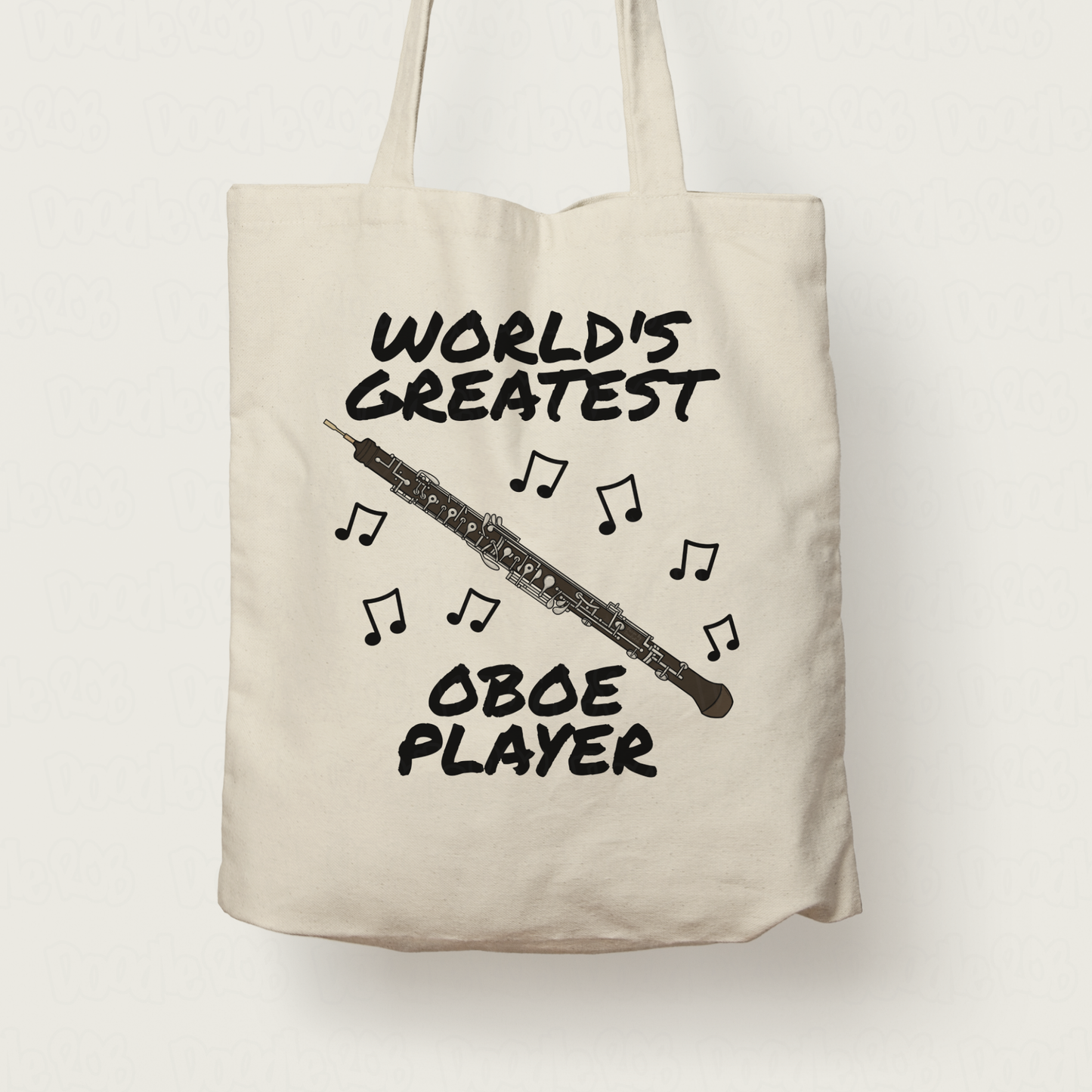 Oboe Tote Bag - World's Greatest Oboe Player - Gift For Oboist