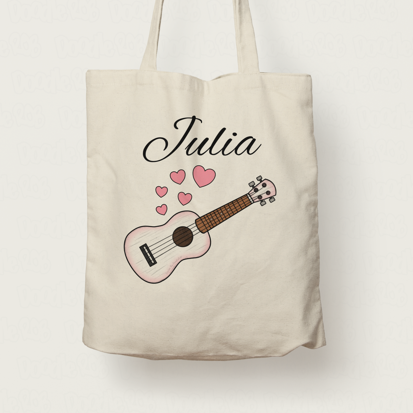 Ukulele Wedding Personalised Tote Bag - Uke Player Musician Custom Gift