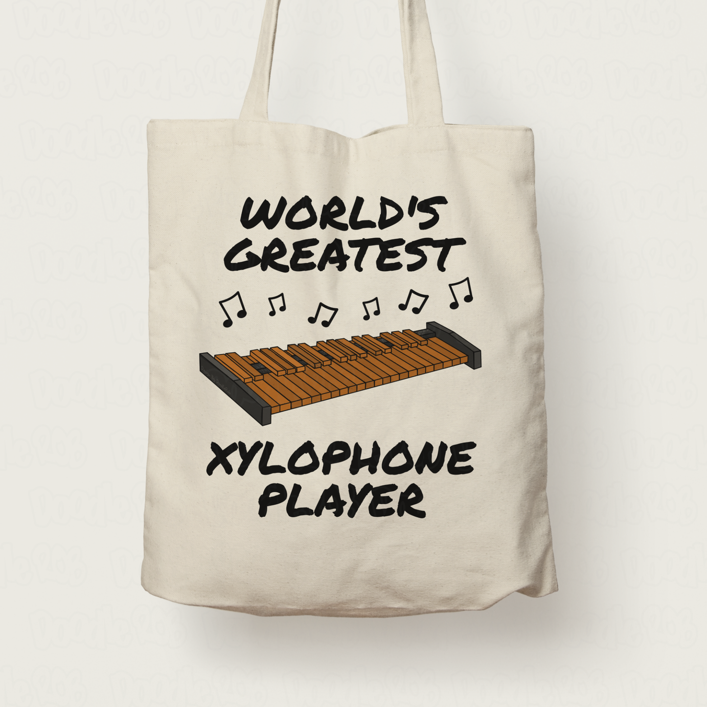 Xylophone Tote Bag - World's Greatest Xylophone Player - Gift For Xylophonist - Percussionist Gift