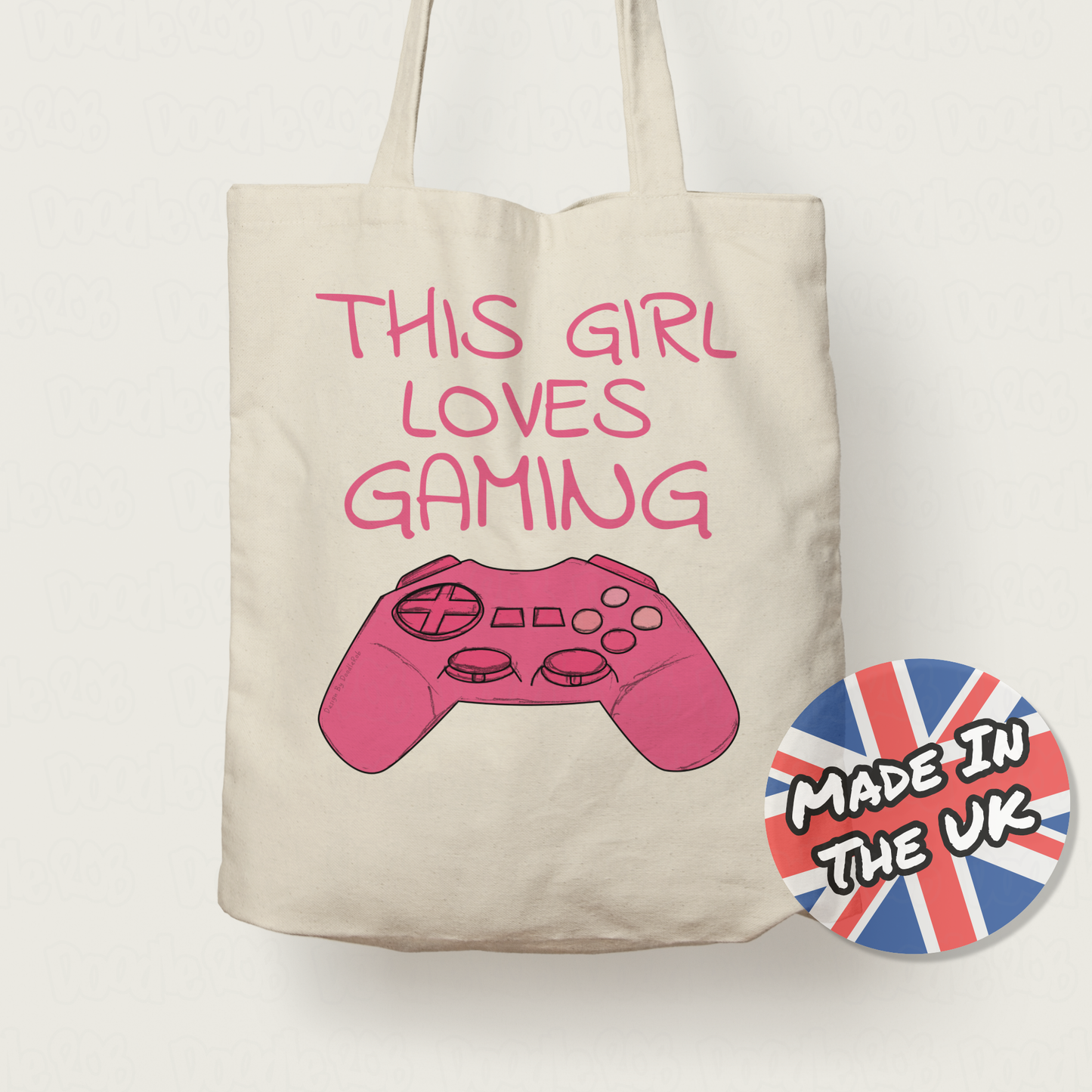 Women's Video Gamer Tote Bag - This Girl Loves Gaming - Gamer Gift For Her