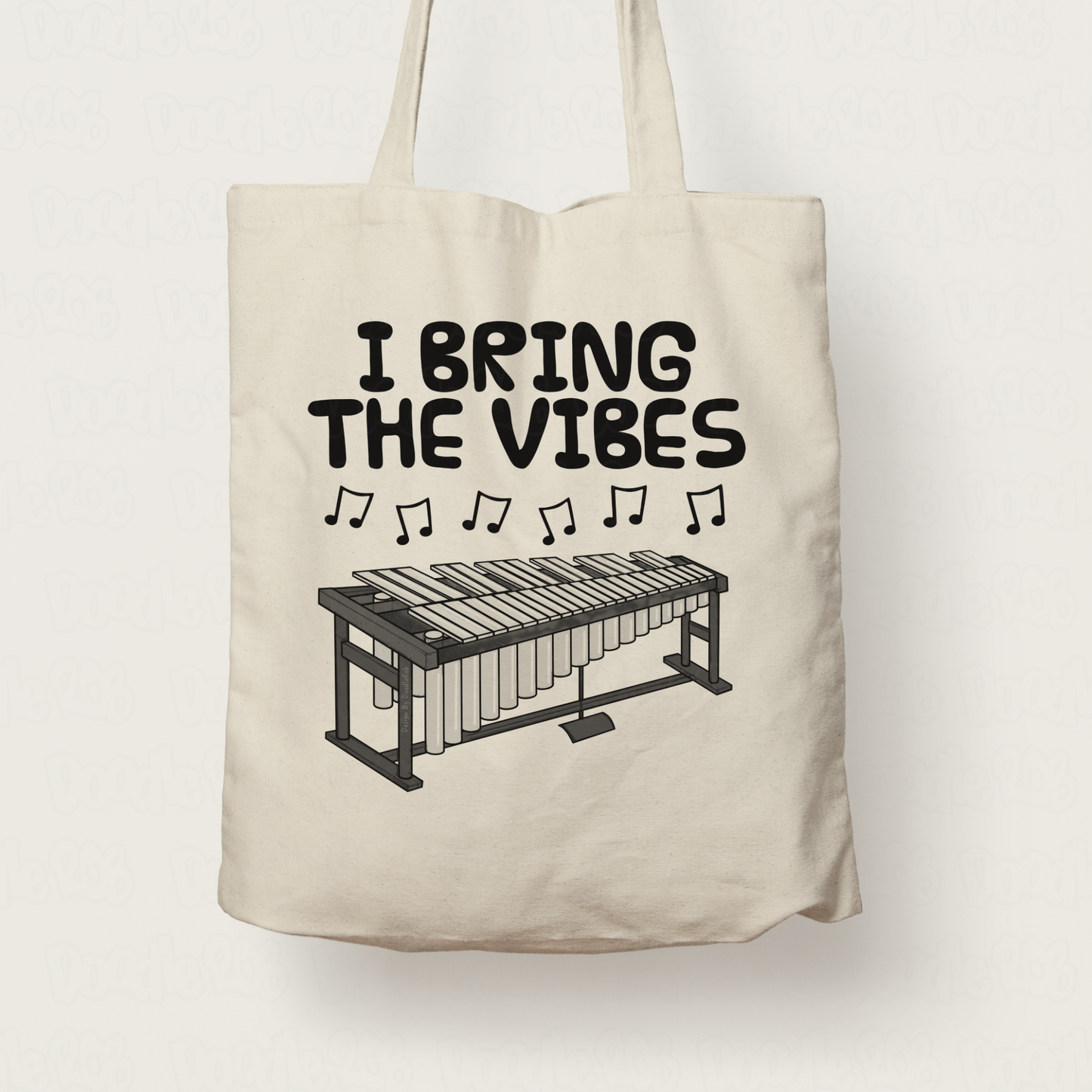 Funny Vibraphone Tote Bag - I Bring The Vibes - Gift For Percussionist