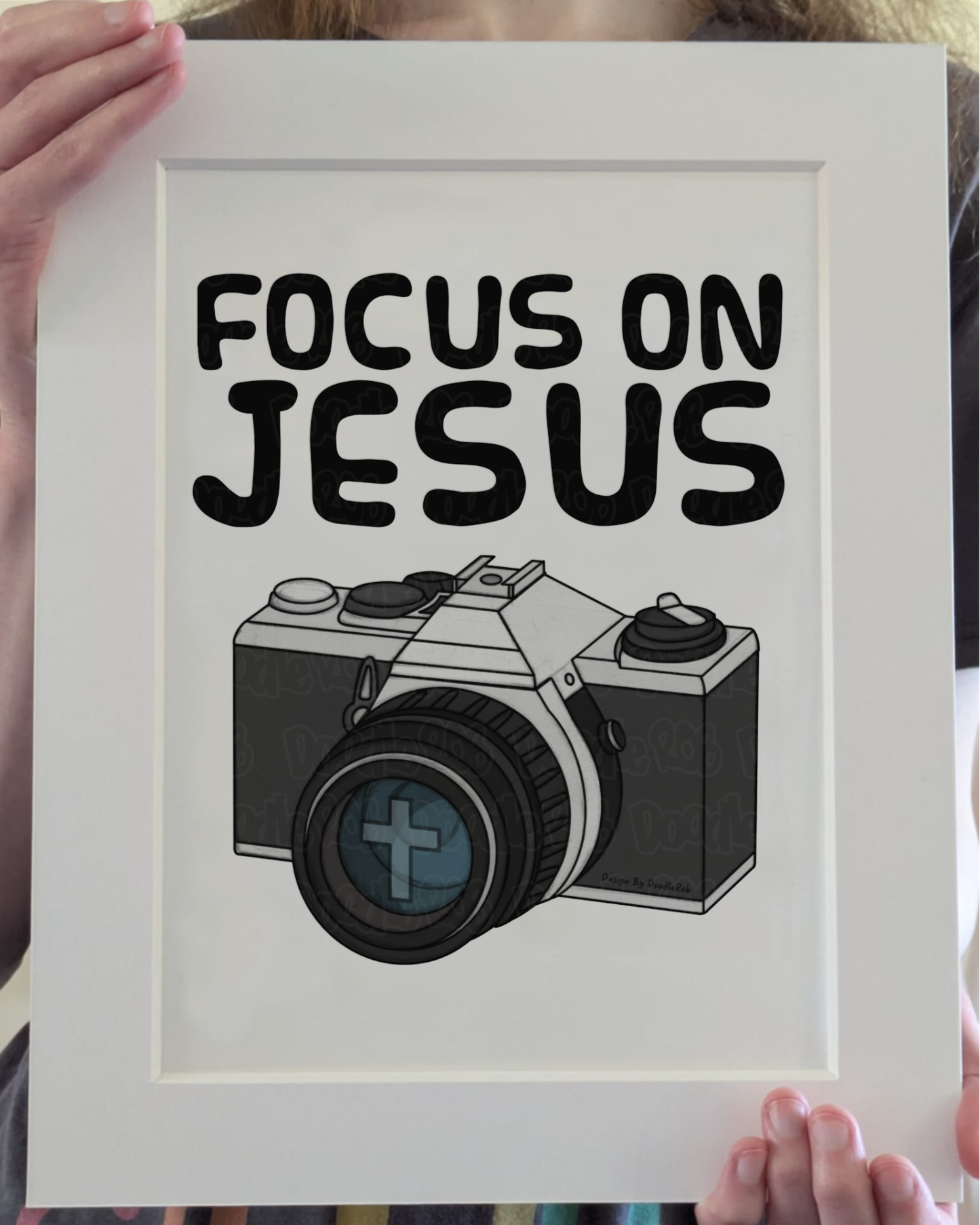 Christian Photographer Art Print (Wall Art) - Focus On Jesus - Gift For Camera Enthusiast
