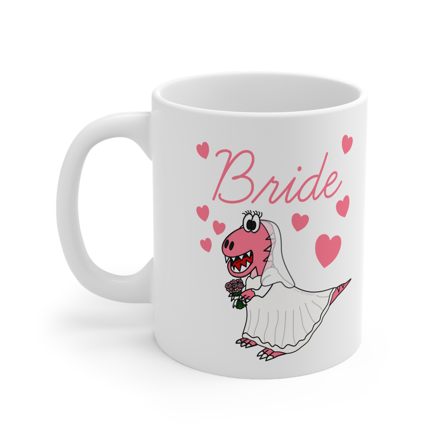 Dinosaur Wedding Gift - T-Rex Bride Mug - Wedding Planner Mug