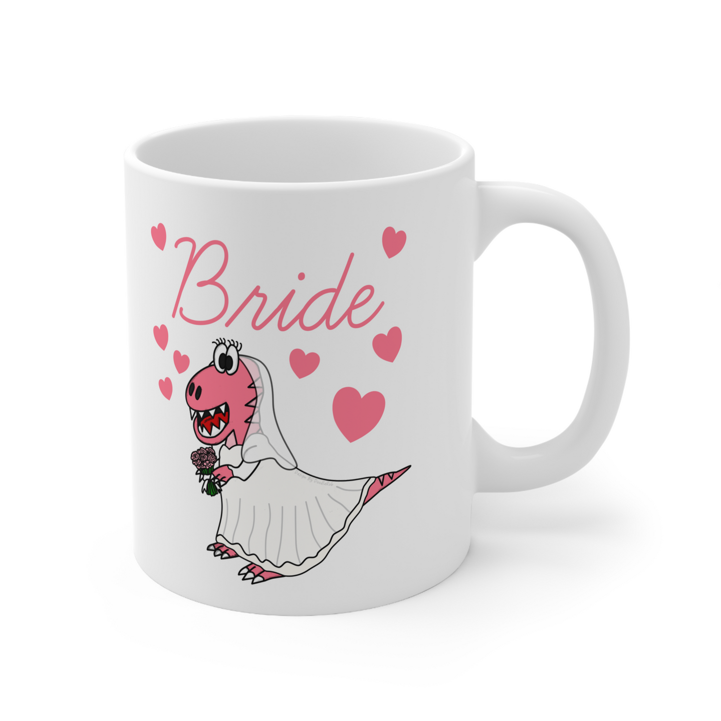 Dinosaur Wedding Gift - T-Rex Bride Mug - Wedding Planner Mug