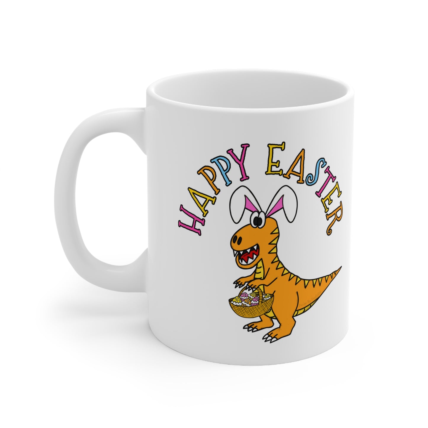 Dinosaur Easter Mug - T-Rex Easter Bunny - Kids Easter Gift