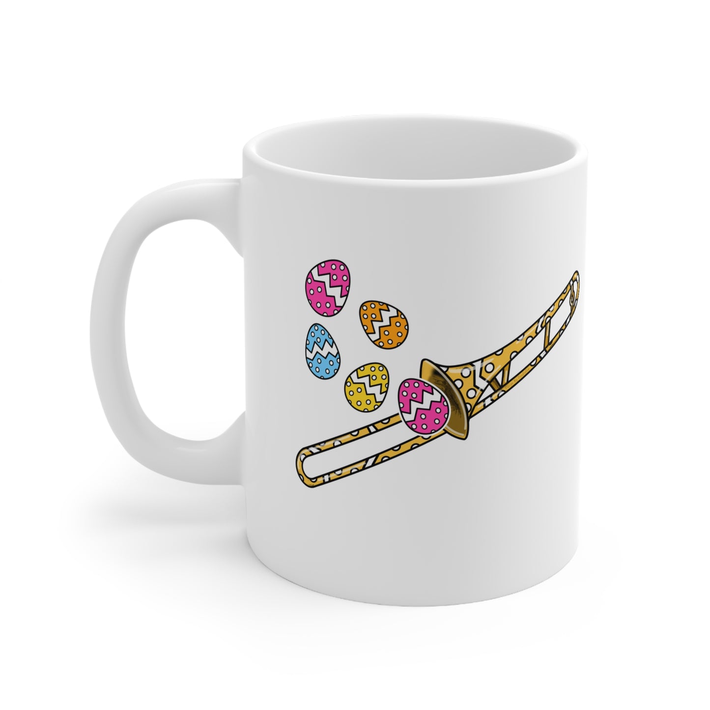 Easter Trombone Mug - Brass Player Mug - Easter Musician Gift