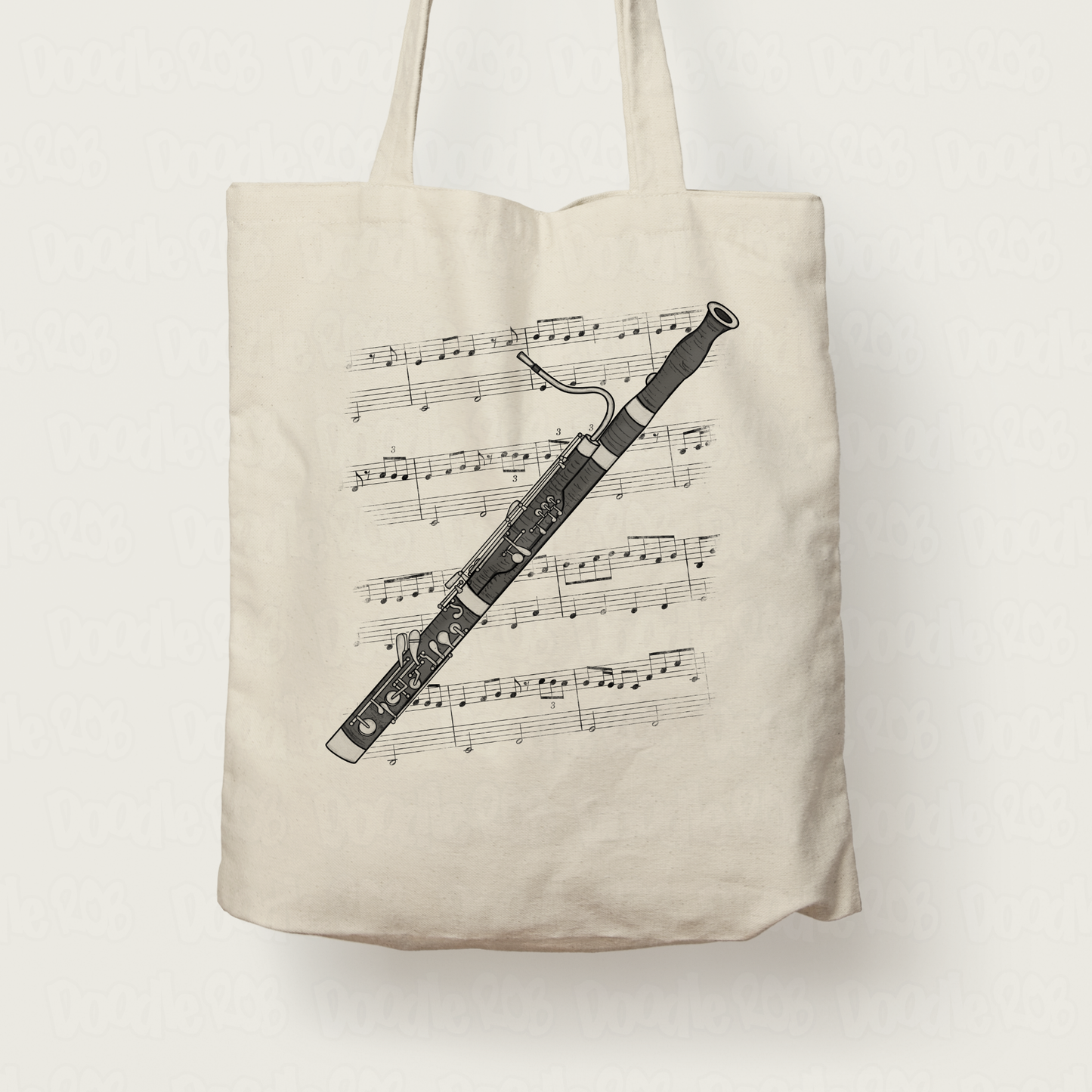 Bassoon Tote Bag - Gift For Bassoonist - Woodwind Musician Gift