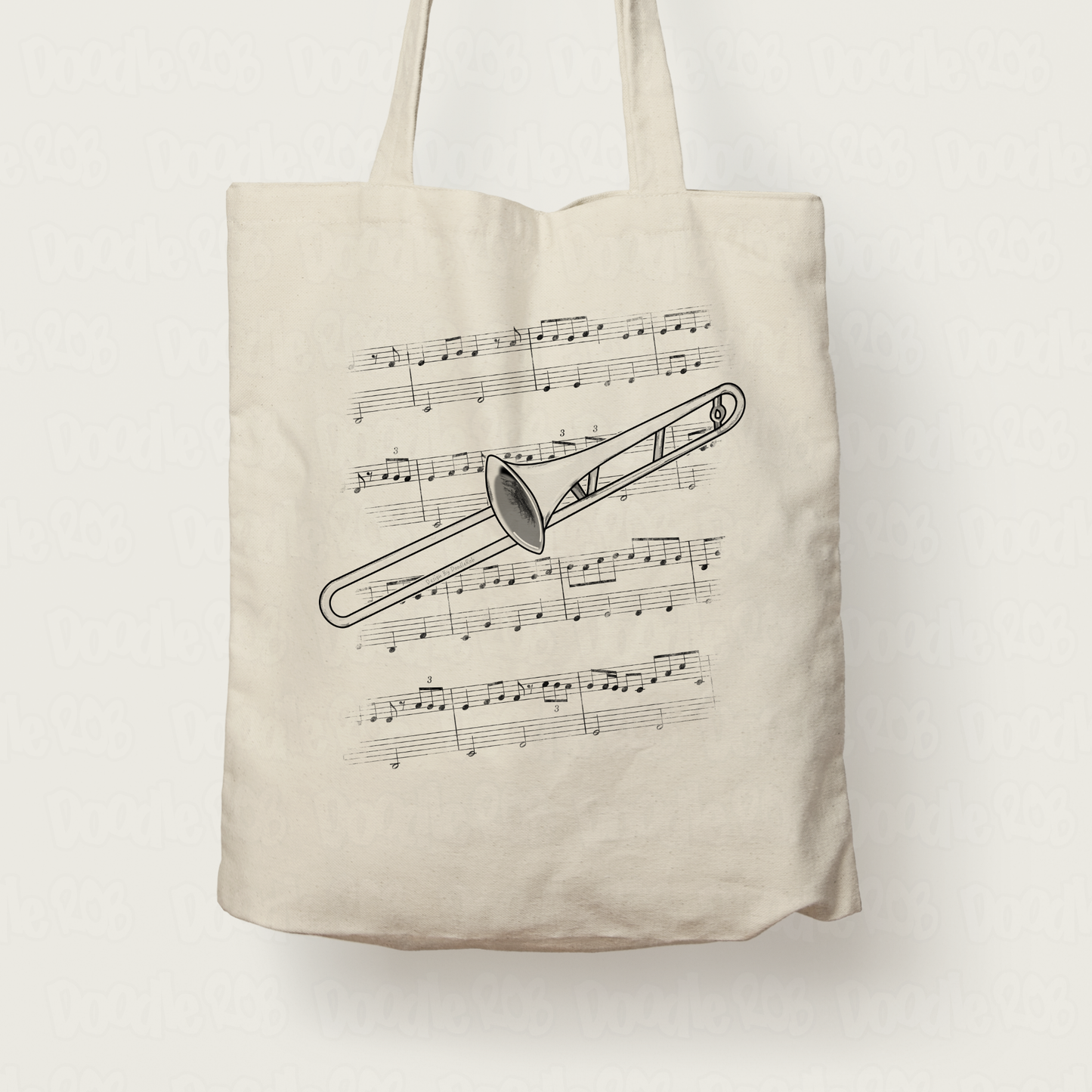 Trombone Tote Bag - Gift For Trombonist - Brass Musician Gift