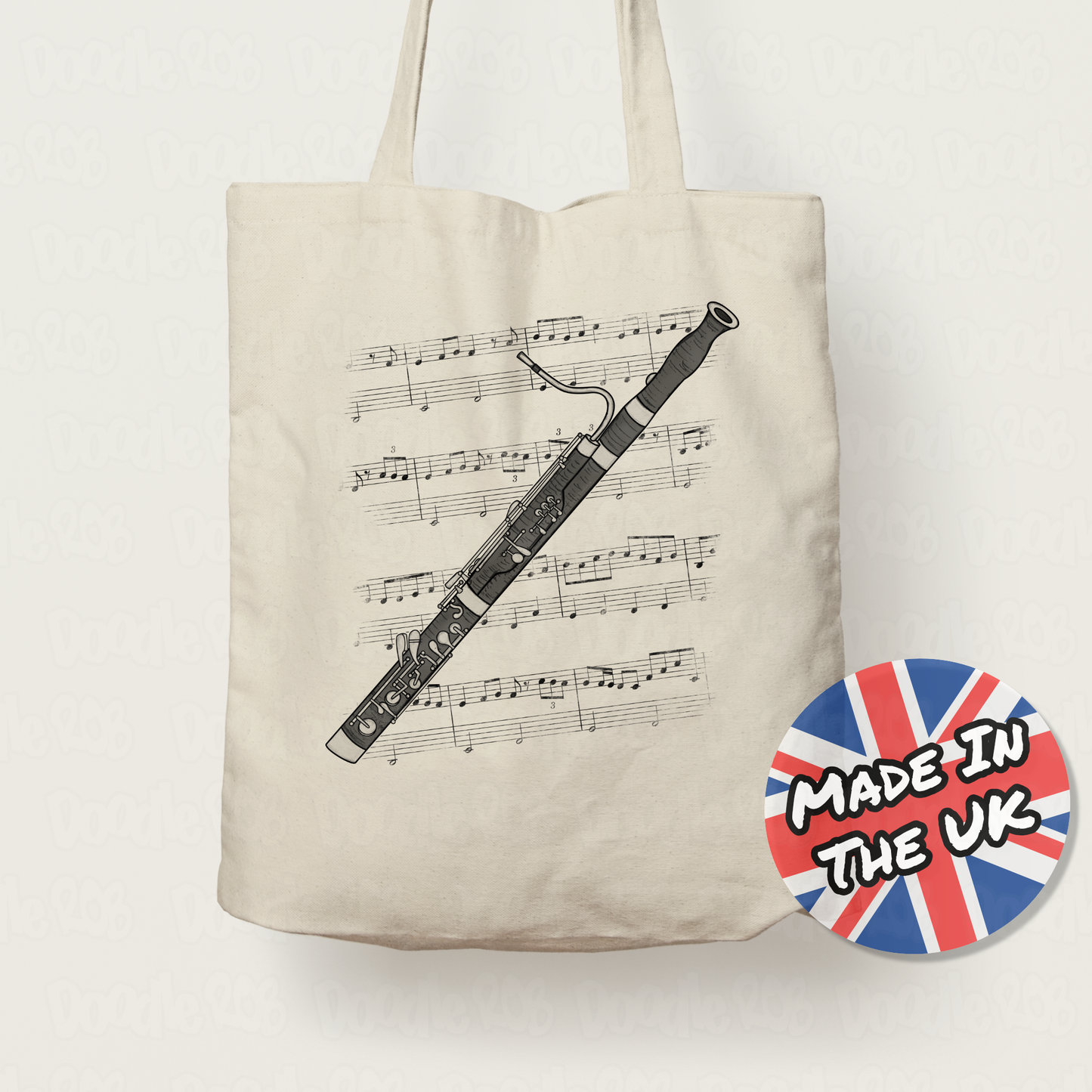 Bassoon Tote Bag - Gift For Bassoonist - Woodwind Musician Gift