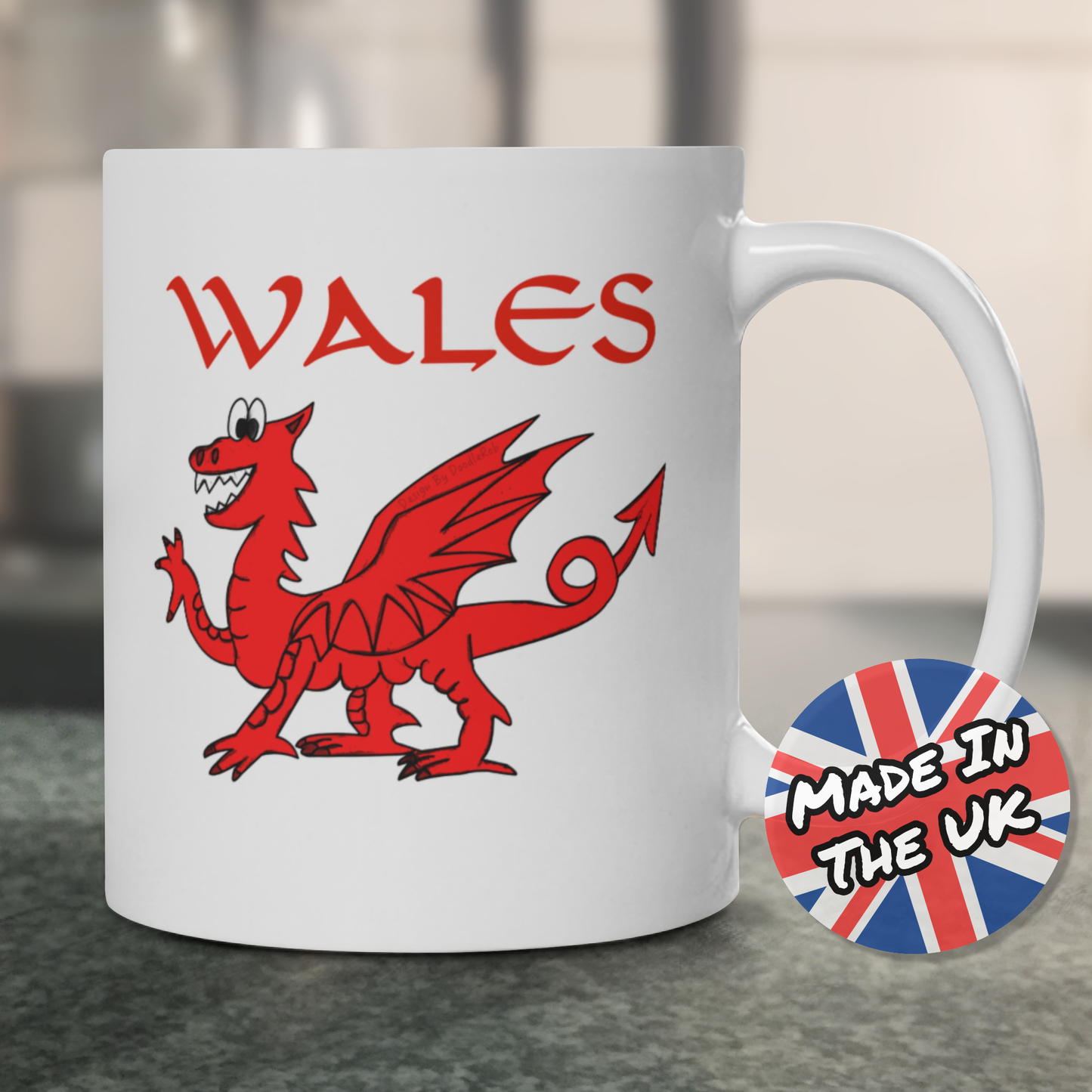 Welsh Dragon Mug - St David's Day Gift