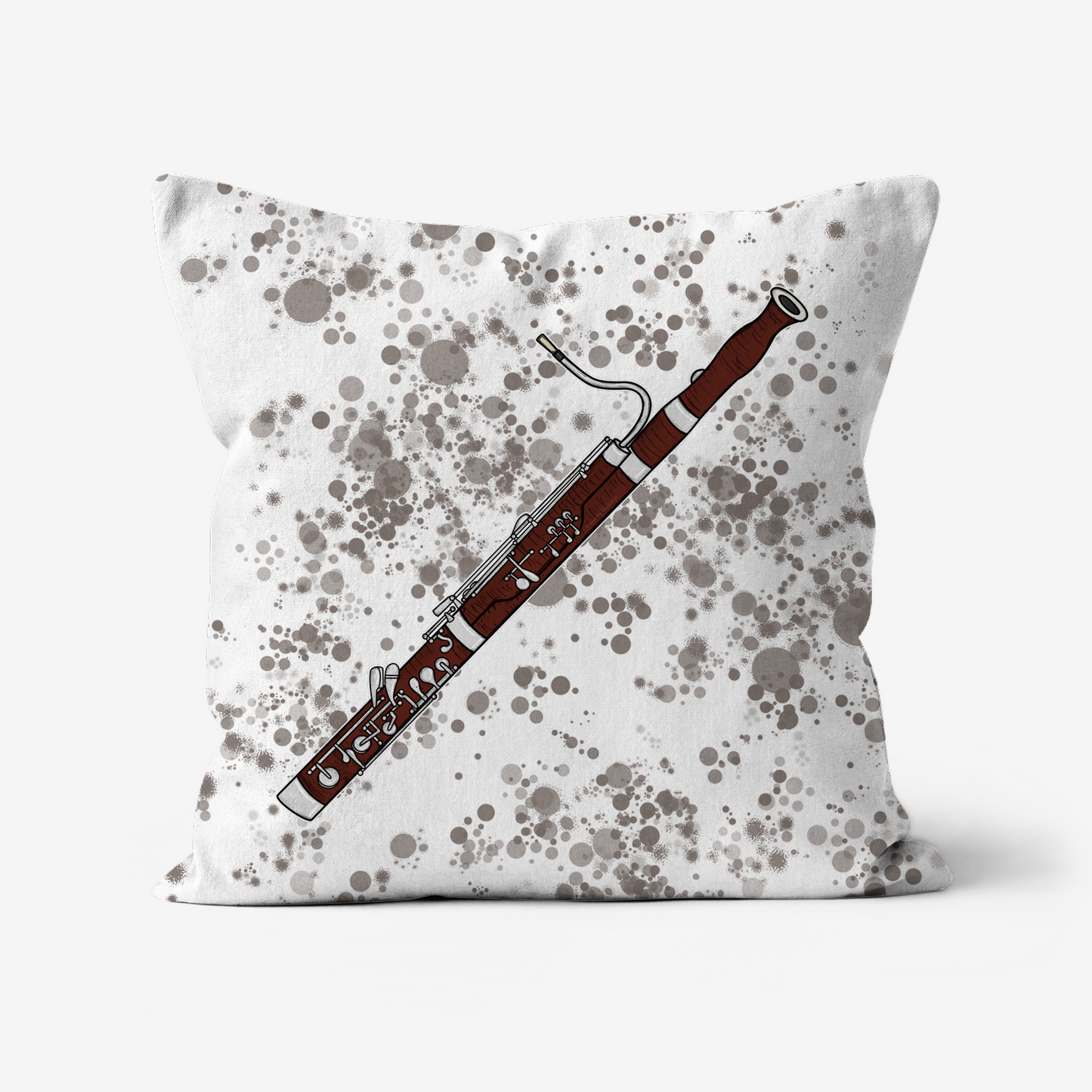 Bassoon Cushion - Bassoonist Gift - Musician Home Decor