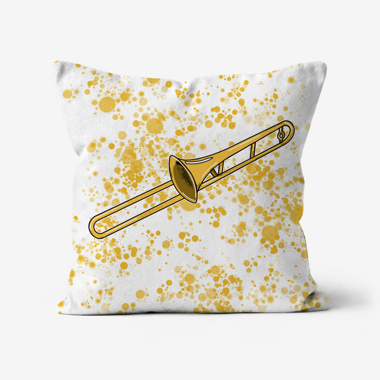 Trombone Cushion - Trombonist Gift - Musician Home Decor
