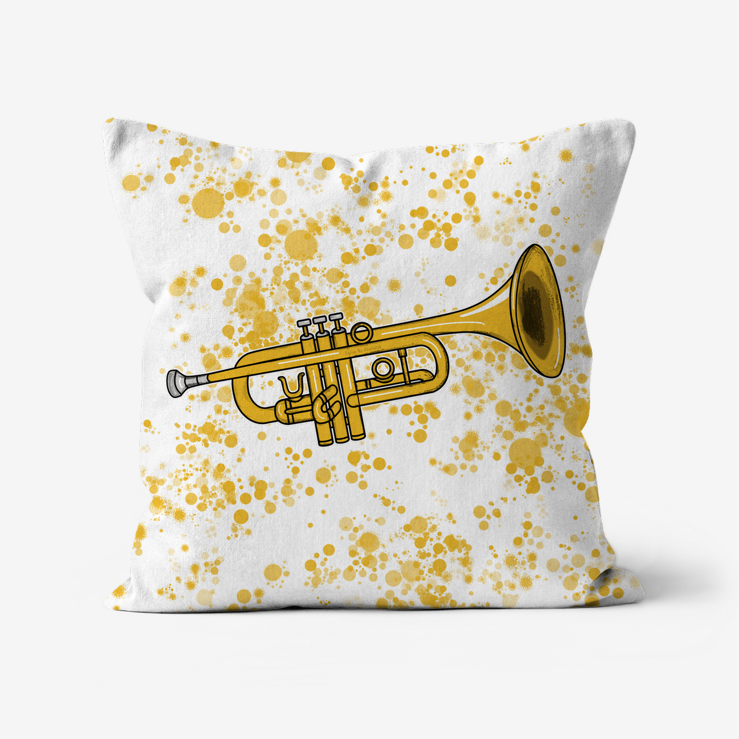 Trumpet Cushion - Trumpeter Gift - Musician Home Decor