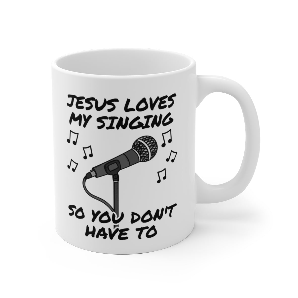 Church Singer Mug - Jesus Loves My Singing - Worship Vocalist Gift