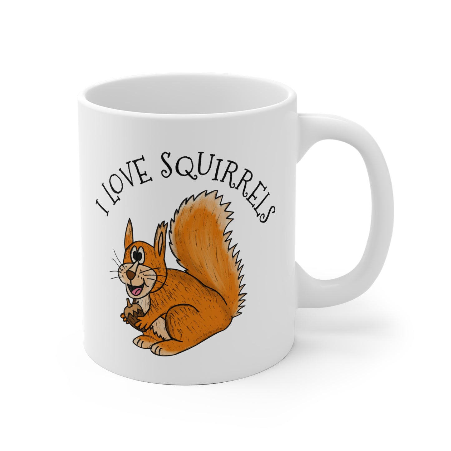 Red Squirrel Mug - I Love Squirrels - Wildlife Lover Gift - Nature Gift For Her