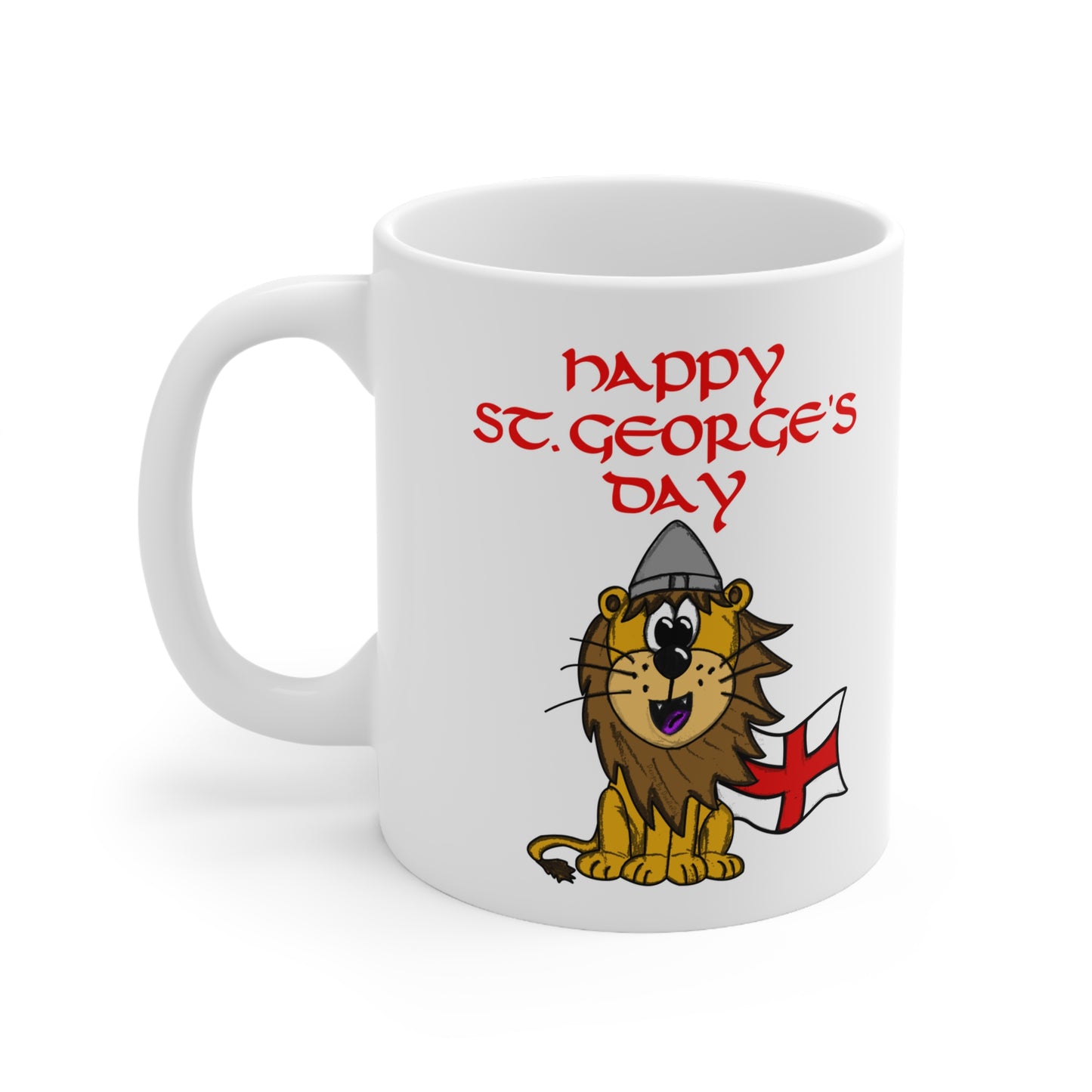 St George's Day Mug - English Lion Mug - Funny St George's Day Gift