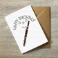 Bassoon Birthday Card - Bassoonist Card - Woodwind Musician Birthday