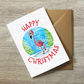 Flamingo Christmas Card - Wildlife Lover Xmas Card - Animal Christmas Card