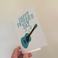 Acoustic Guitar Father's Day Card - Dad Guitarist Musician