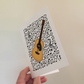 Acoustic Guitar Card (Musical Notes) - Guitarist Birthday Card - Musician Greeting Card