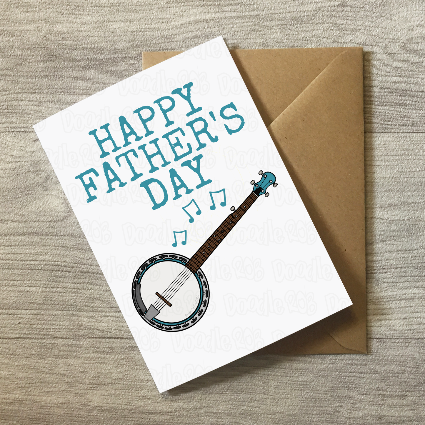 Banjo Father's Day Card - Dad Banjoist Folk Musician