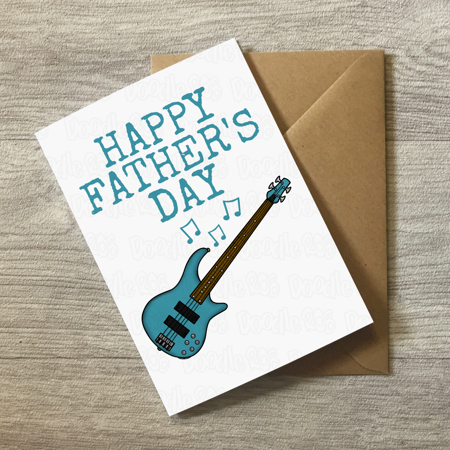 Bass Guitar Father's Day Card - Dad Bassist Musician