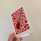 Bass Guitar With Hearts Greeting Card - Bassist Musician Valentines Anniversary Card