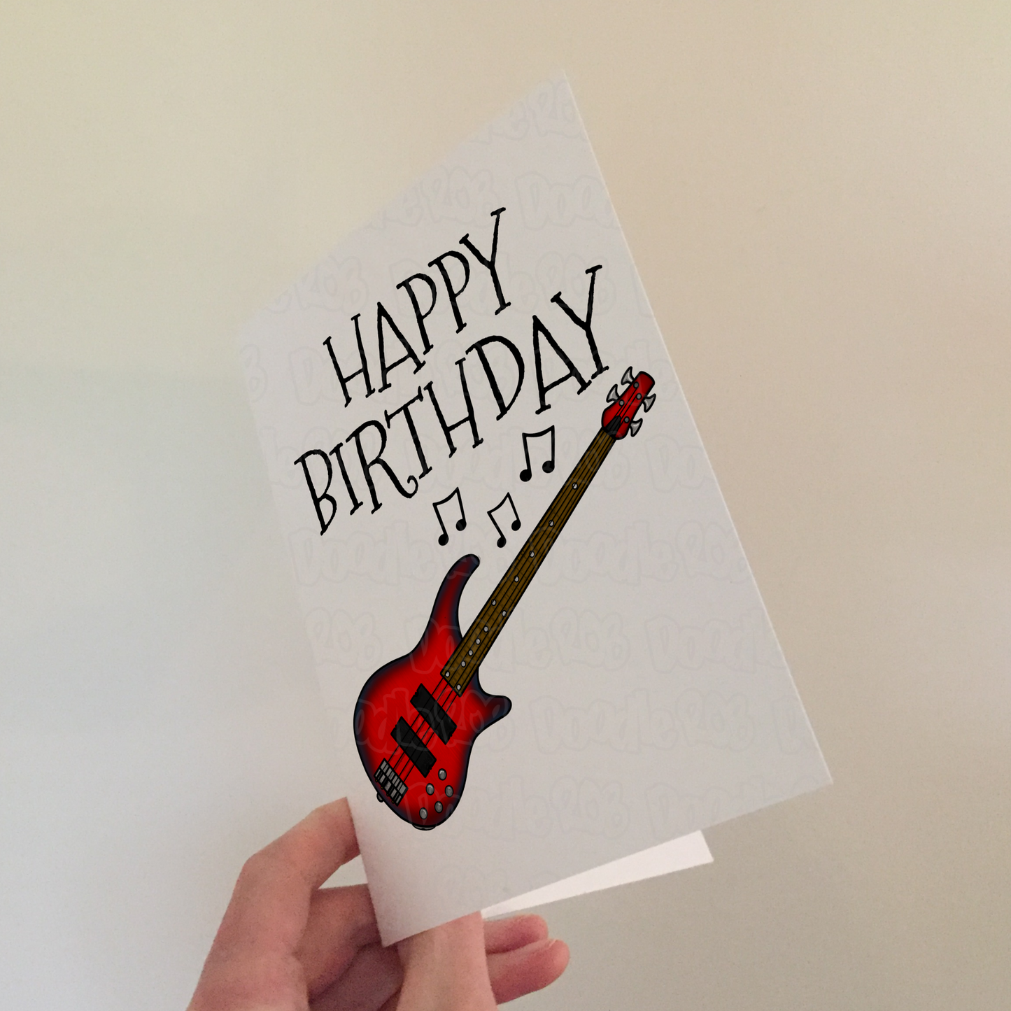 Bass Guitar Birthday Card - Bassist Birthday - Bass Guitarist Greeting Card