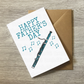 Bassoon Father's Day Card - Dad Bassoonist Woodwind Musician