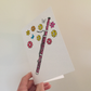 Floral Bassoon Greeting Card - Female Bassoonist