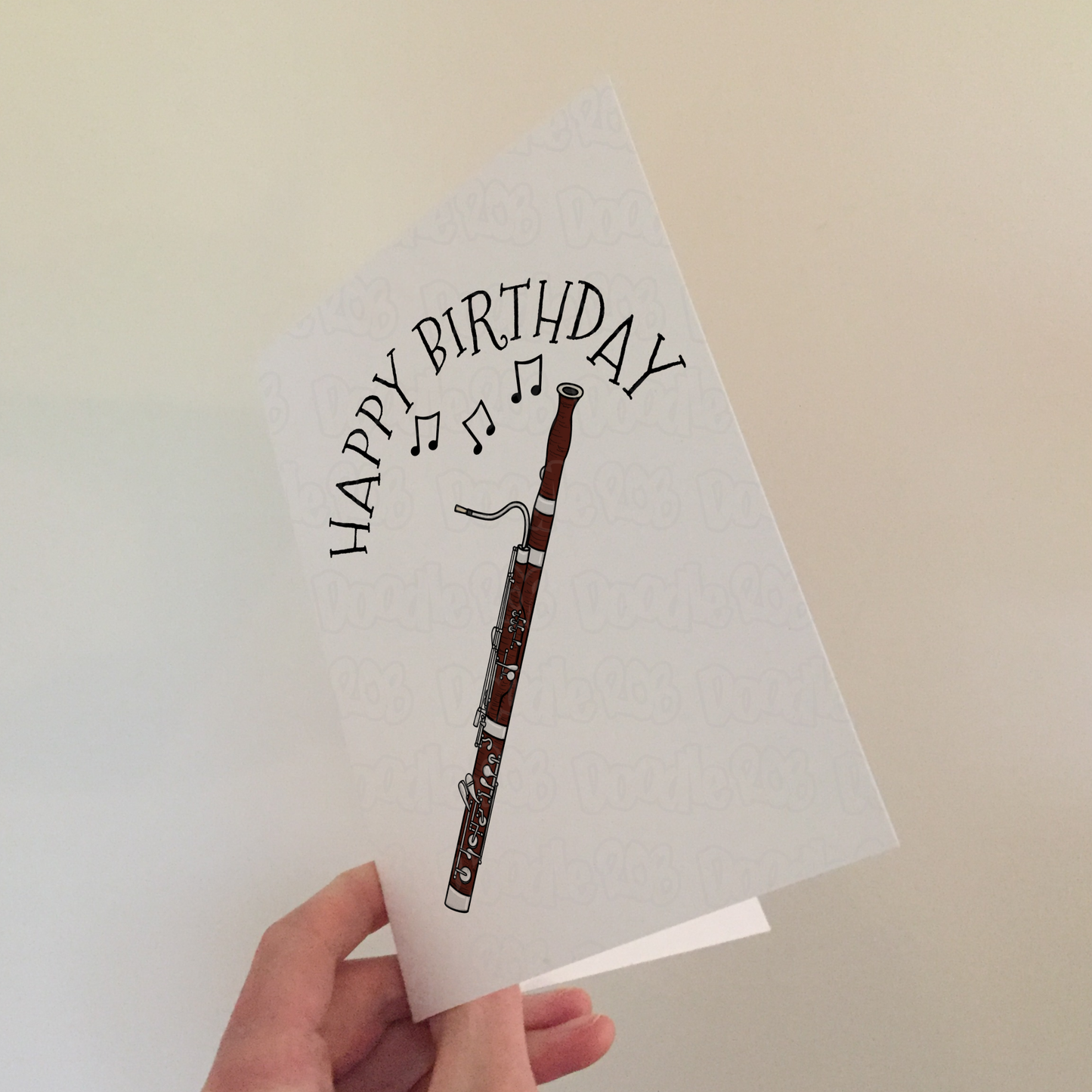 Bassoon Birthday Card - Bassoonist Card - Woodwind Musician Birthday