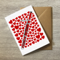 Bassoon With Hearts Greeting Card - Bassoonist Musician Valentines Anniversary Card